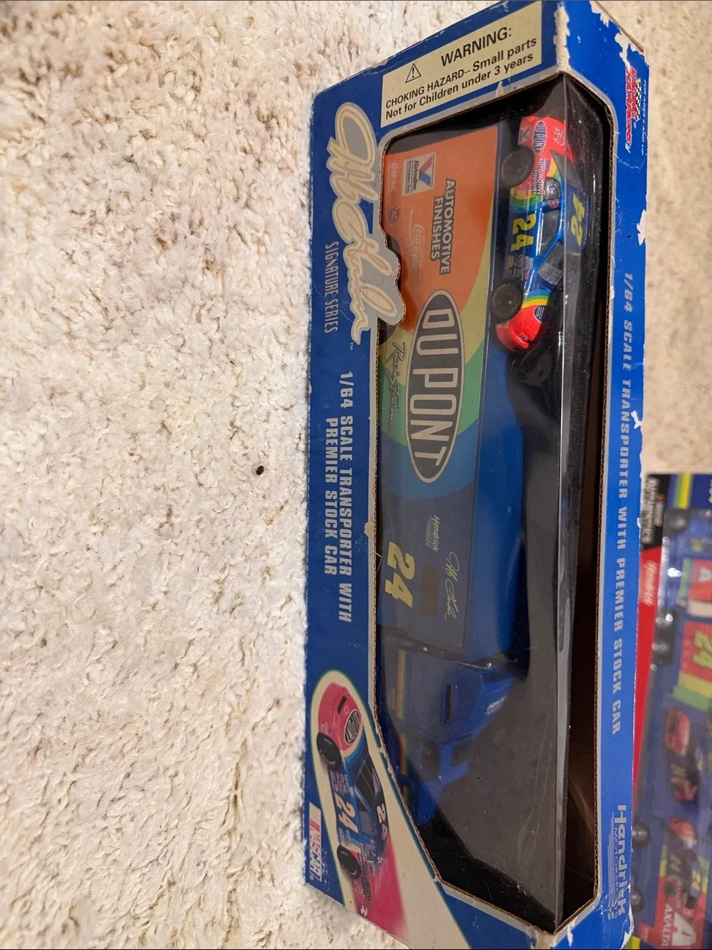 Die-Cast Trailer Rig Playset - Blue and Yellow